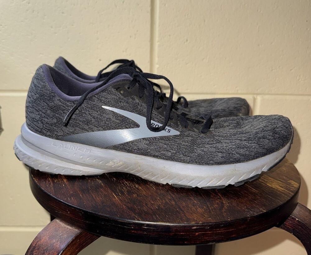 Brooks Launch 7 Men's Running Shoes Size 11.5 Black/Ebony Athletic sneakers